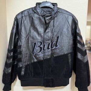 Budweiser Black Leather Men’s Jacket